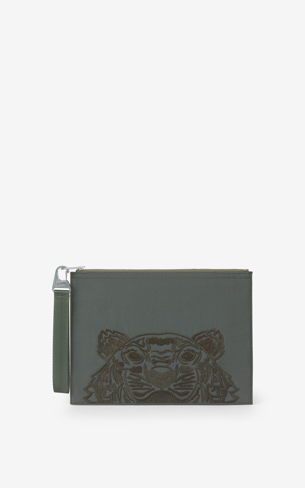 Monedero Kenzo Large Lona Kampus Tiger Mujer Gris Claro SJX531089